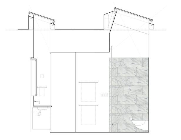 Master Bathroom Section-Elevation