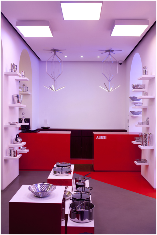 © Alessi Shop Museum Paris, Design Marti Guixè, photos Alessi/Guixè
