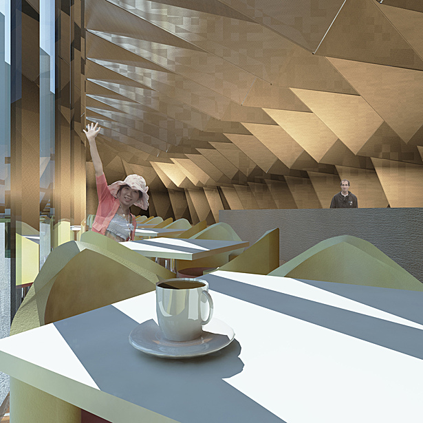 With plenty of natural daylight pouring in, the cafe becomes an excelent place to meet with friends.