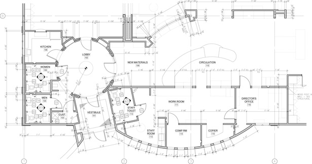 Enlarged circulation area plan