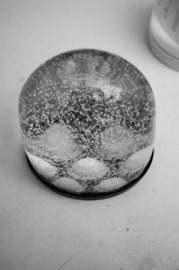 King Camp Gillette's 1894 utopian proposal, in a snowglobe. More information here: http://albertchao.com/Metropolis