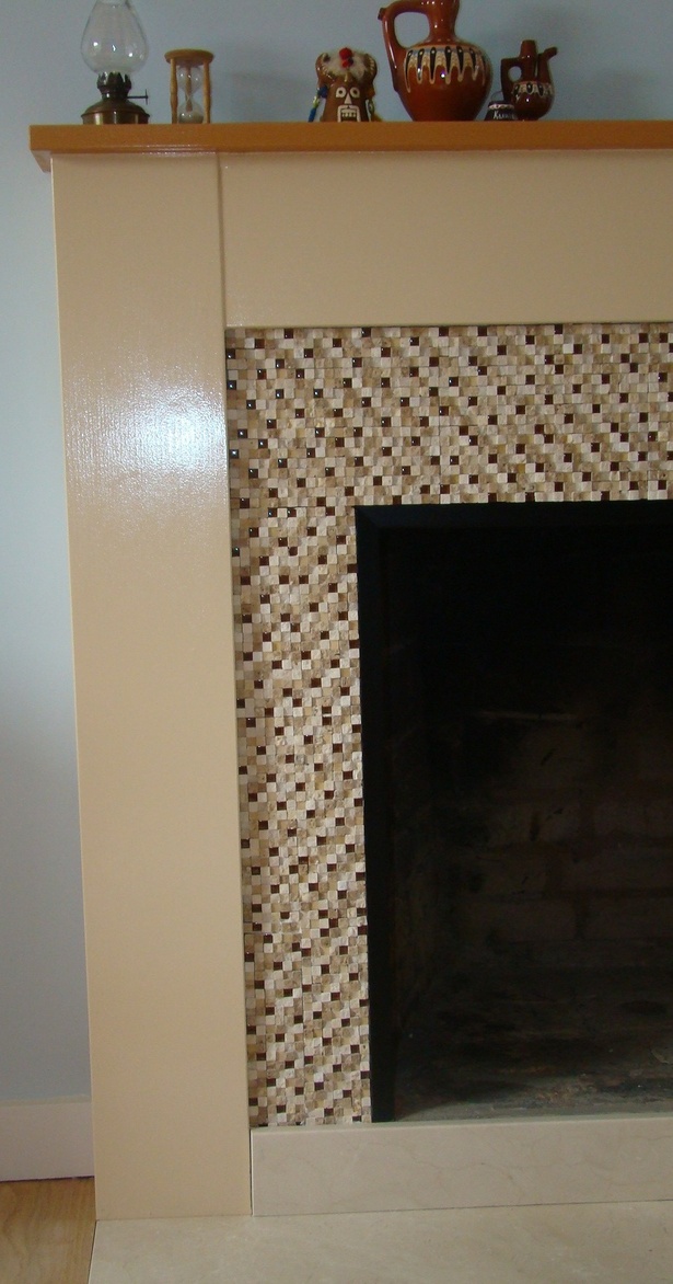 re-designed fireplace - detail