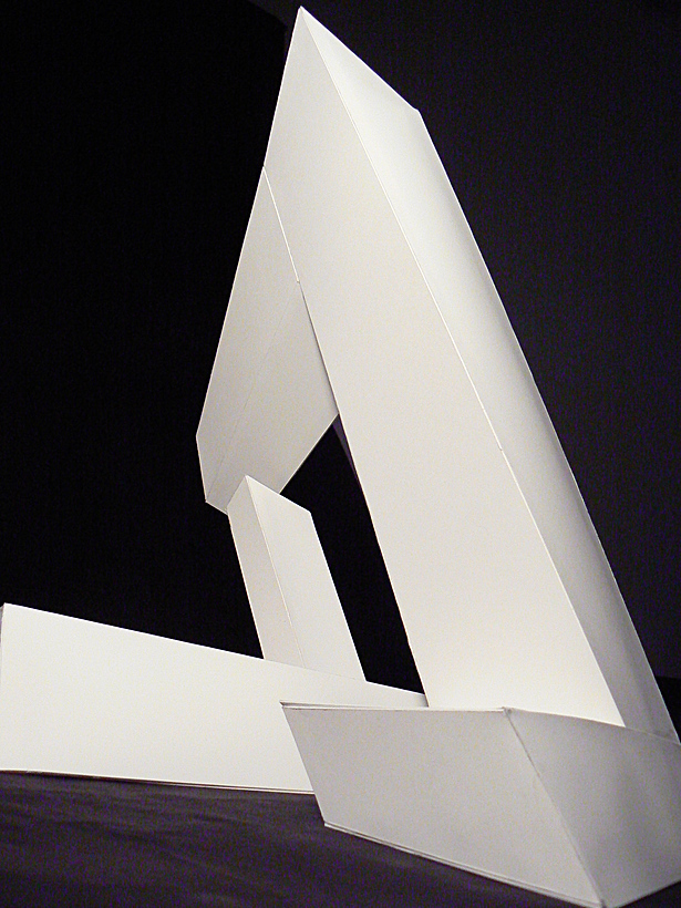 Bristol model, perspective of columns and beam