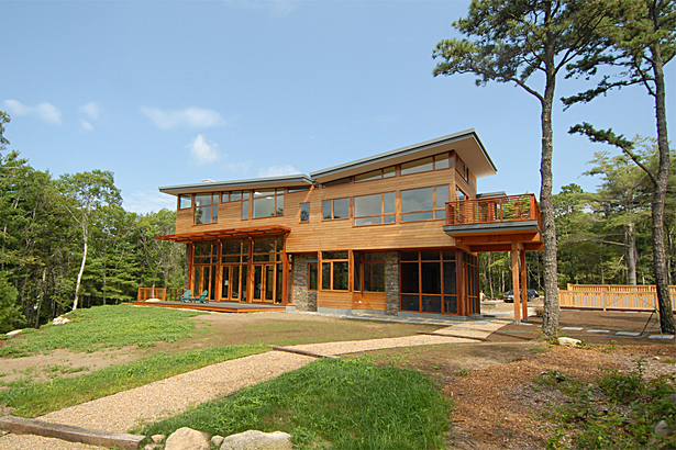 exterior from south