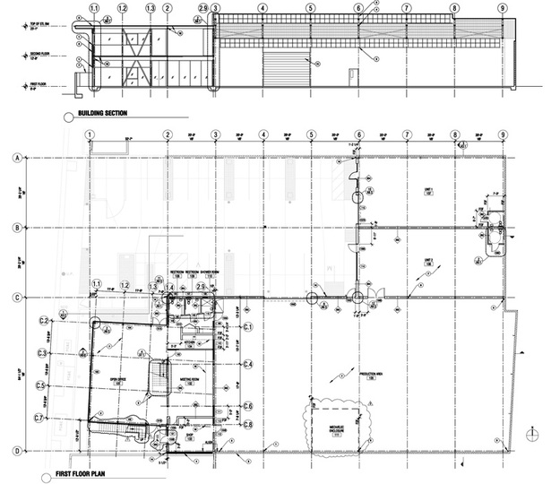 Plan + Section.