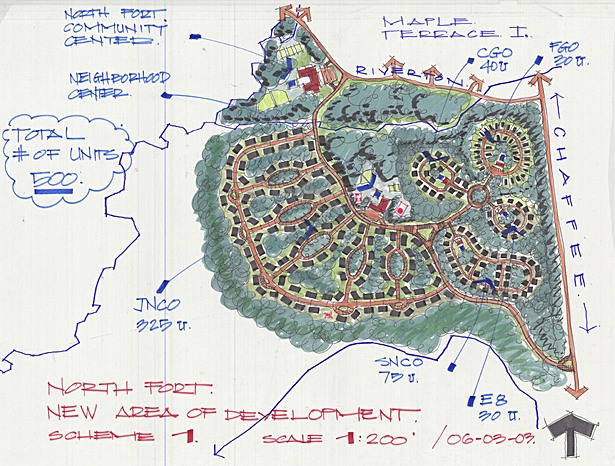 Early conceptual sketches.