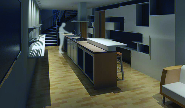 Level 1 Kitchen / Living