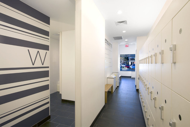 communal locker space