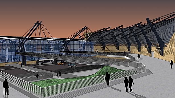 Exterior, Columbus International Transit Center