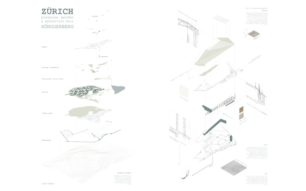 Exploded structural axonometric & programme overview