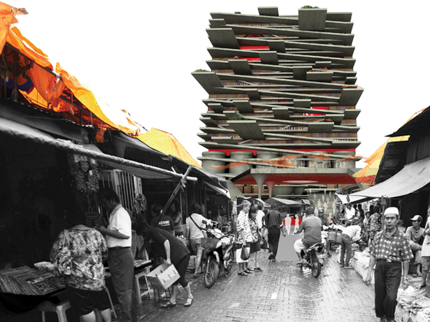 vertical kampung CBD area