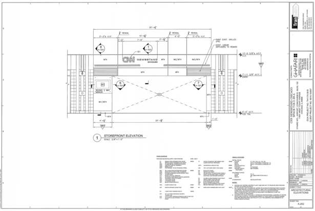 CNN Newsstand Exterior Elevation