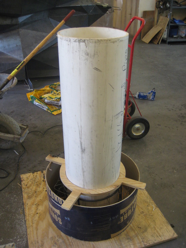 casting concrete base