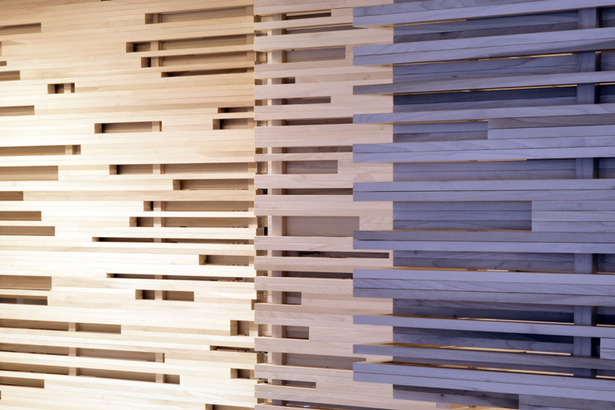 Light Rhythm Slatted Wood Dividers. Photo: T.G. Olcott