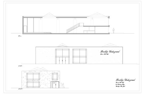 Section and Elevations