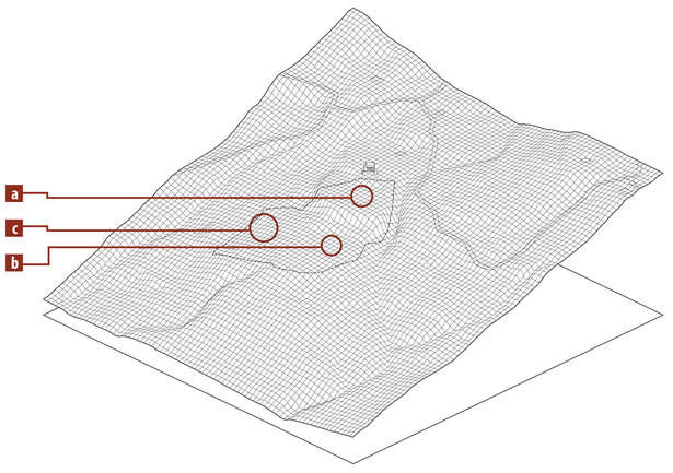 site topography with context (Rhino 3D, Adobe Illustrator)
