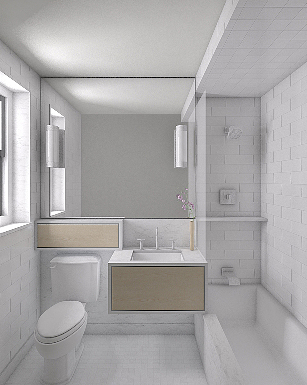 Initial Master Bath Rendering