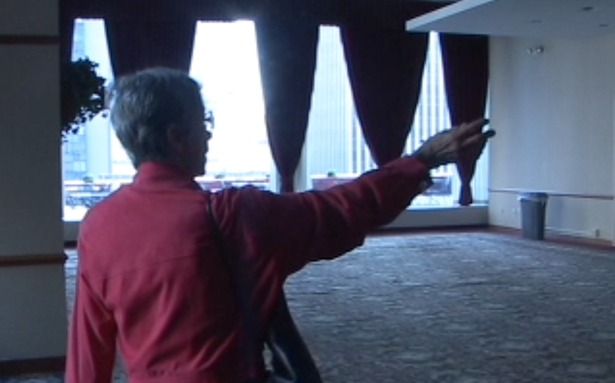 video still of Natalie deBlois during building tour