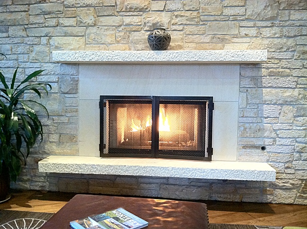 Main Lobby fireplace