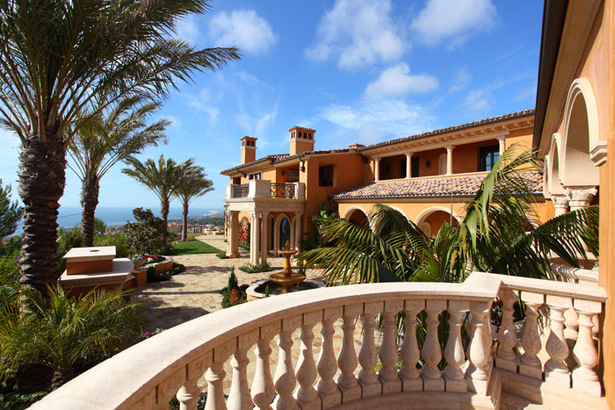 View from Guest Wing across Entry Courtyard