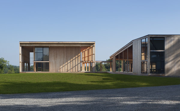 view from entry drive Meditation / Administration - photo: Michael Moran/ ottoarchive.com