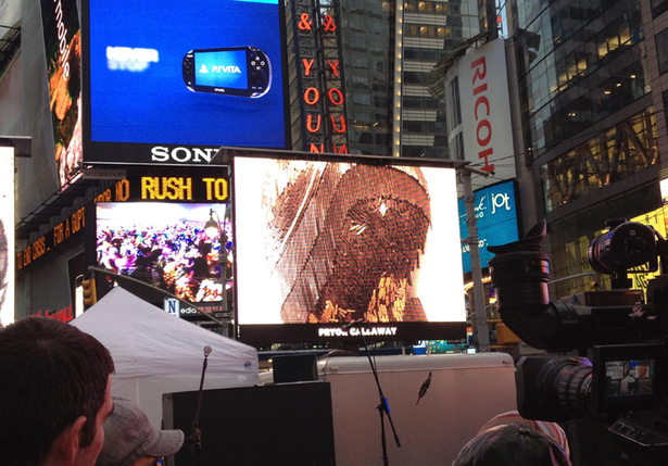 Future Woman Image In ART TAKES TIMES SQUARE