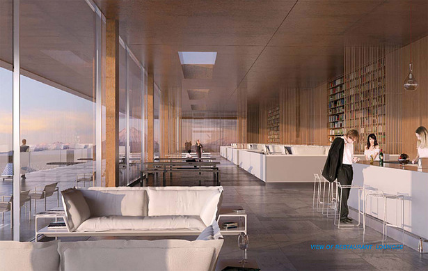 Interior view of restaurant lounge