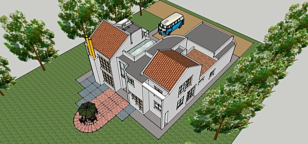 Rear patio