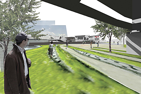 View from proposed public park