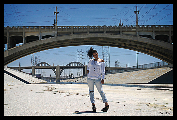 original photo: L.A. River fashion shoot