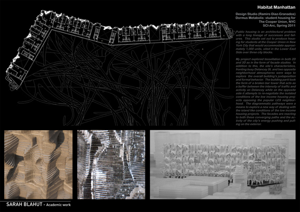 Habitat Manhattan - Student Work