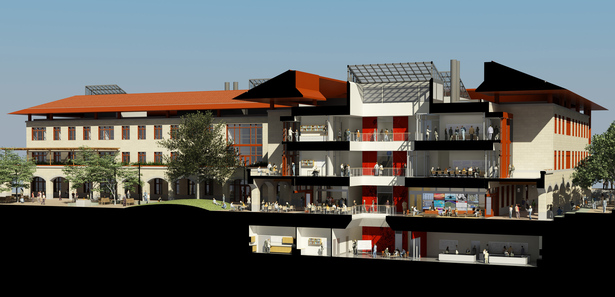 Building Section through Social Entry (AutoCad 3D & 3D Studio Max)