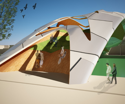 3d model in rhinoceros and rendered in 3d max with v-ray plugin