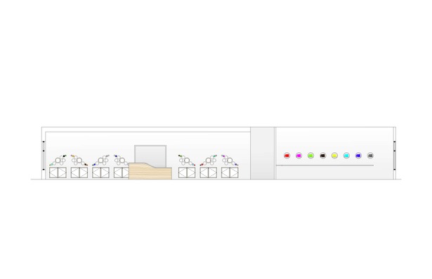 Rendered east elevation.
