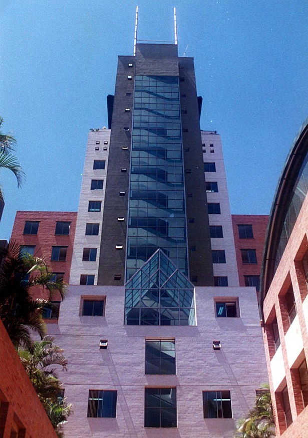 Rear elevation of the office tower