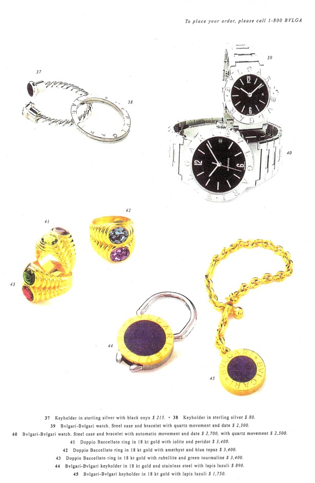 Bulgari Ad for D.F. white Advertising - closed