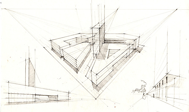 Hand constructed drawing