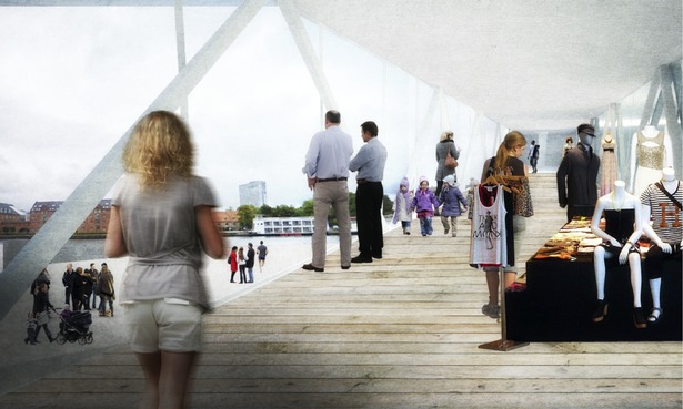 View in the fashion boutique overlooking the harbour