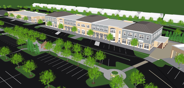 Main Street Aerial (Sketchup)