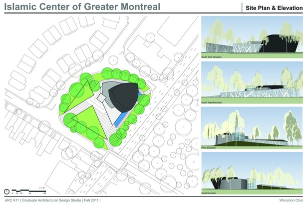 site plan and elevation