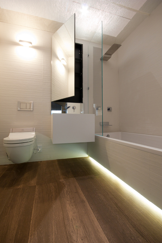 GLAM Bathroom for the full-scale 325-square-foot micro-apartment in the Making Room Exhibition at The Museum of the City of New York