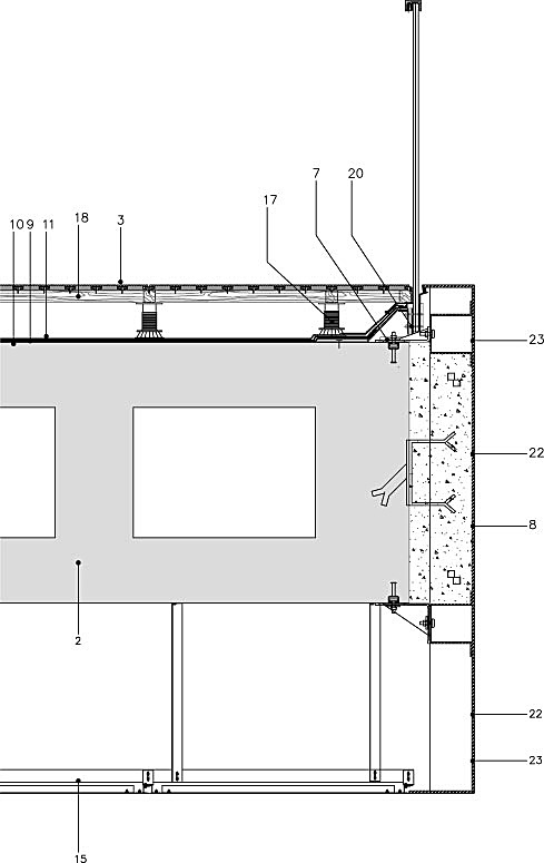 Slab's cladding detail
