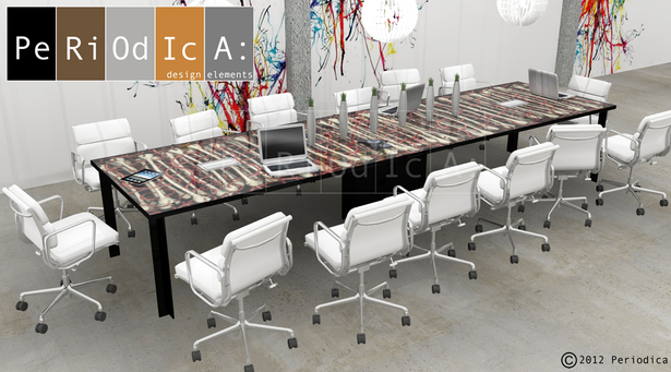 Custom Conference Table. (art by Kenneth A. Huff)