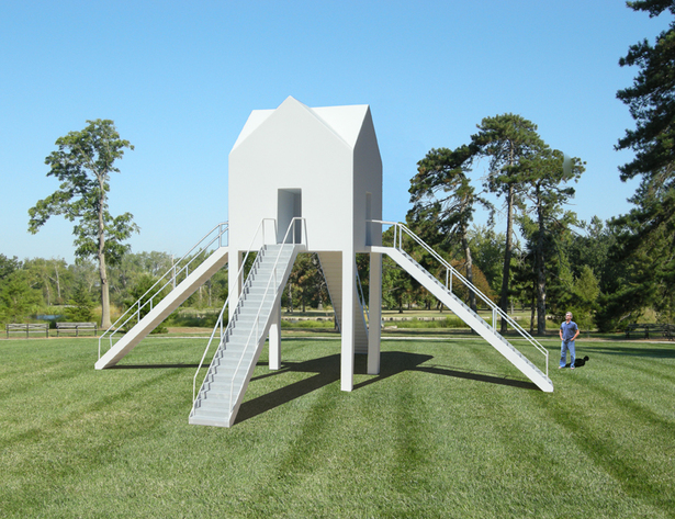 House With Four Intersecting Stairways