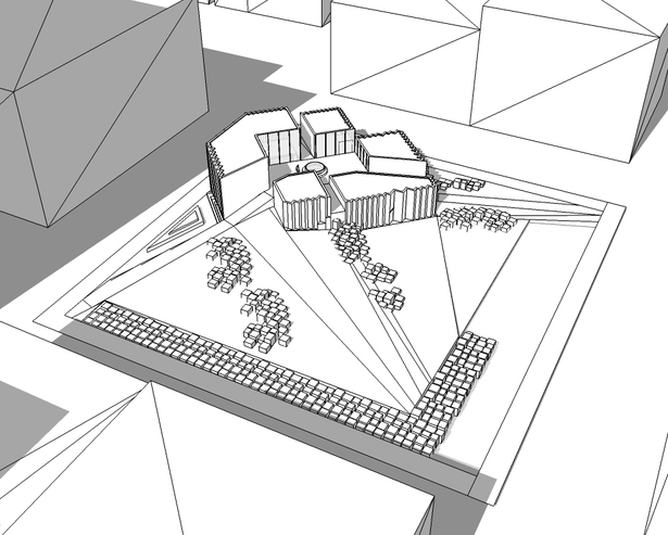Sketchup of site