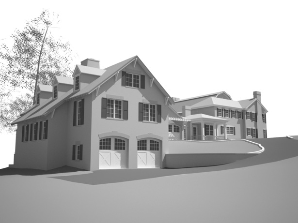 Garage, squash court, great room addition (Greenwich, CT)