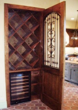 wine bar behind a door