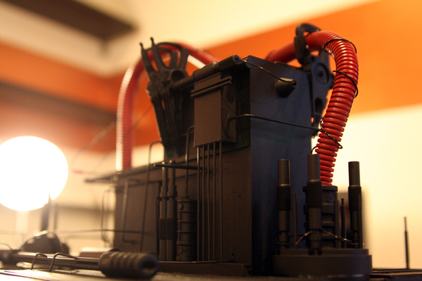 final physical model from found objects