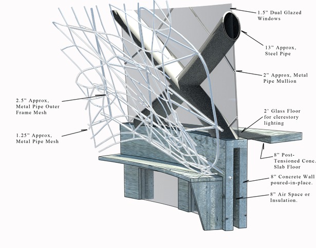3d Section detail diagram