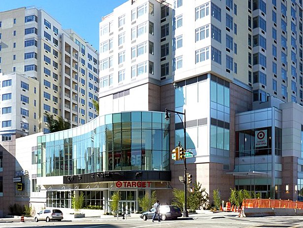 Luxury Condominiums Above Retail and Residential Entrances 